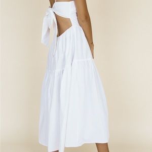 Ciao Lucia White Midi Dress